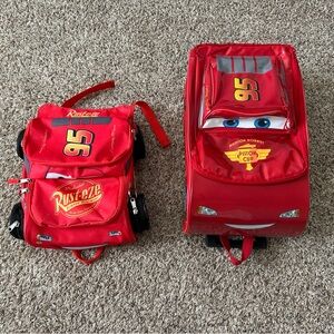 Disney Cars Red Lightning McQueen Backpack Set